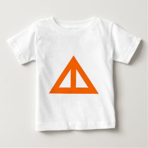 Camiseta De Bebé Flecha triangular dividida