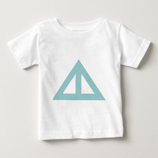 Camiseta De Bebé Flecha triangular dividida (Anverso)