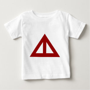 Camiseta De Bebé Flecha triangular dividida