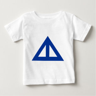Camiseta De Bebé Flecha triangular dividida