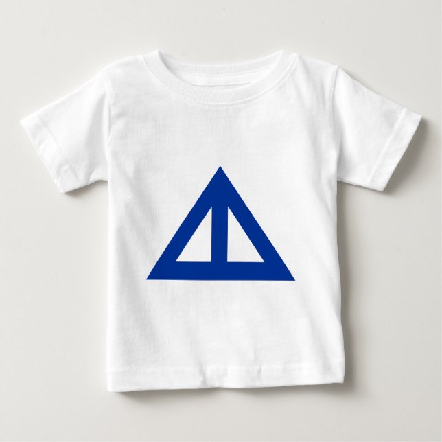 Camiseta De Bebé Flecha triangular dividida (Anverso)