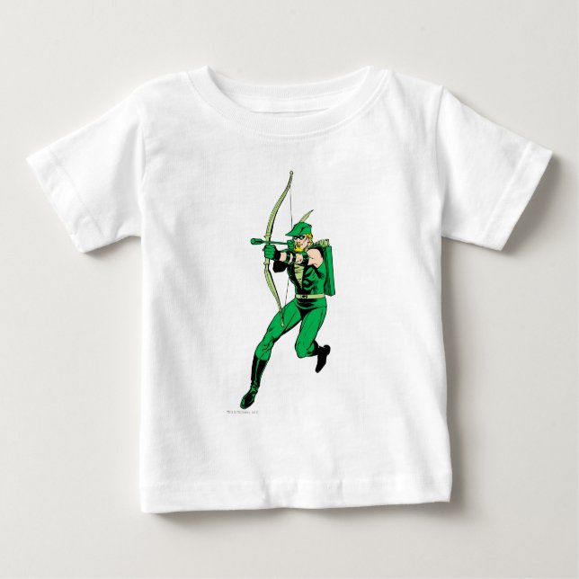 Camiseta De Bebé Flecha verde de disparo (Anverso)
