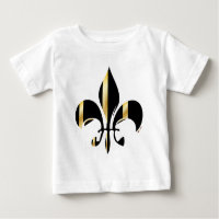 Fleur de Lis negro y oro