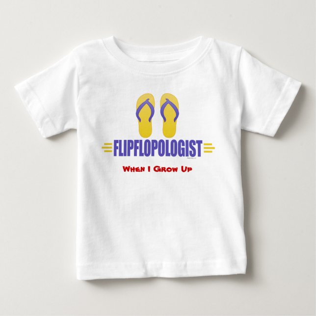 Camiseta De Bebé Flip Flops divertidos (Anverso)