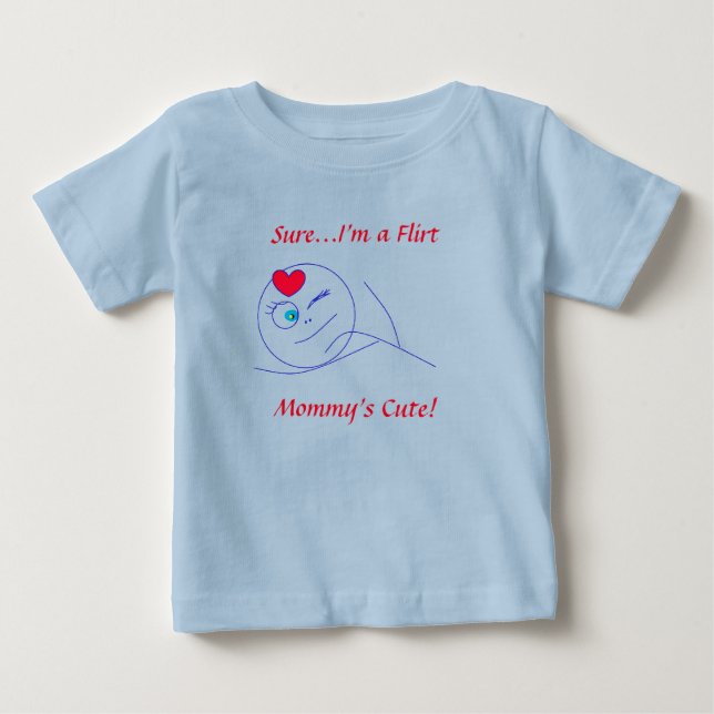 Camiseta De Bebé Flirt - Mamá es linda (Anverso)