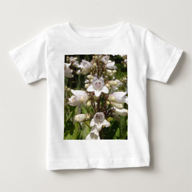 Camiseta De Bebé Flor Blanca (Anverso)