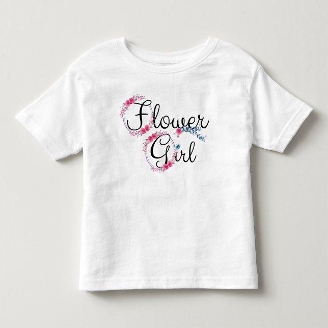 Camiseta De Bebé Flor Chica Cute Flor (Anverso)