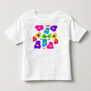 Camiseta De Bebé Flor de arcoíris orgullo amor añadir nombre texto