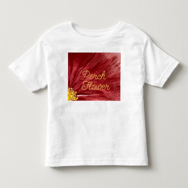 Camiseta De Bebé Flor de cerdo / Original / (Anverso)