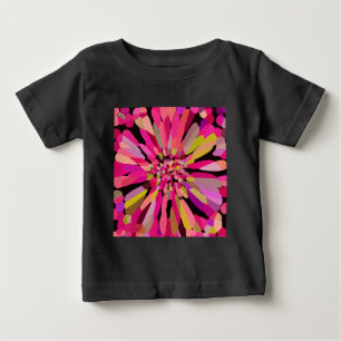 Camiseta De Bebé Flor de confetán rosa