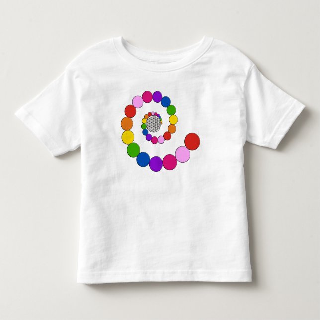 Camiseta De Bebé Flor de DES Lebens - puntos espirales de la (Anverso)