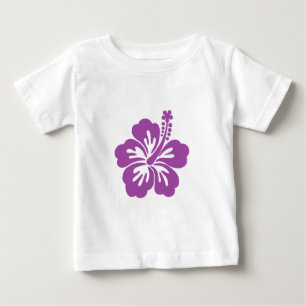Camiseta De Bebé flor de la hawaiana del hibisco