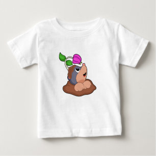 Camiseta De Bebé Flor de la Tierra Mole