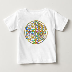 Camiseta De Bebé Flor de la Vida / Blume des Lebens - dorado colori