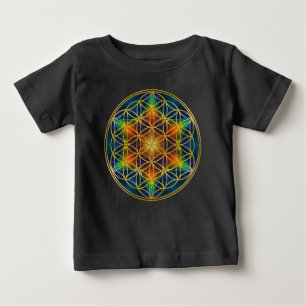 Camiseta De Bebé FLOR DE LA VIDA - Flor Fractal 1