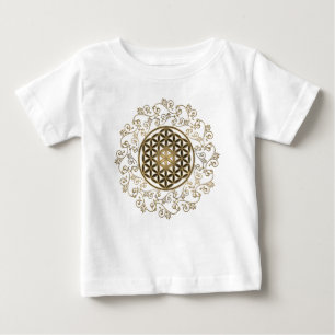 Camiseta De Bebé Flor de la Vida - Mandala Adornos Vintage 2