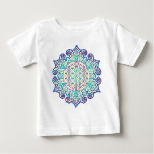 Camiseta De Bebé Flor de la Vida - Mandala Hindú 2