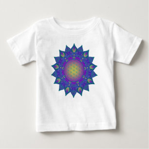 Camiseta De Bebé Flor de la Vida - Mandala Indio 3