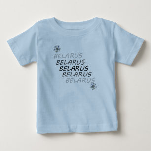 Camiseta De Bebé Flor de maíz nacional de Bielorrusia