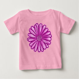 Camiseta De Bebé Flor de margarita africana, Ilustracion realista