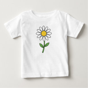 Camiseta De Bebé Flor de margarita alegre