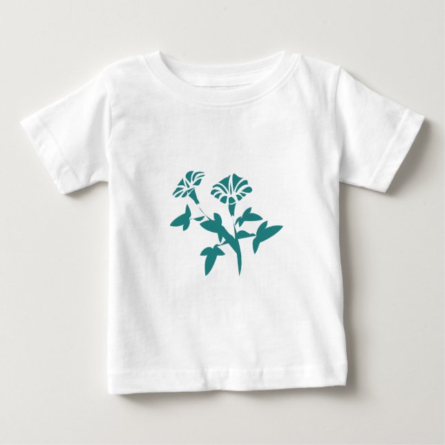 Camiseta De Bebé Flor de Petunia Estilizada (Anverso)