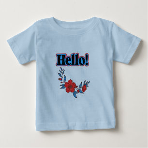 Camiseta De Bebé Flor de verano saludo