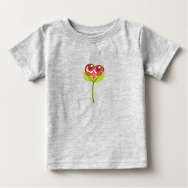 Camiseta De Bebé flor del corazón