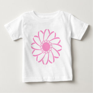 Camiseta De Bebé Flor geométrica