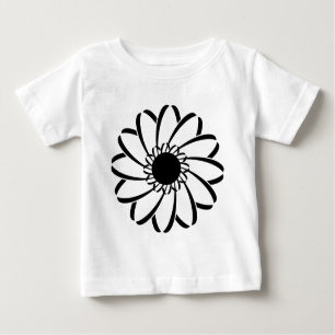 Camiseta De Bebé Flor geométrica