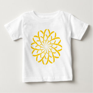 Camiseta De Bebé Flor geométrica 02
