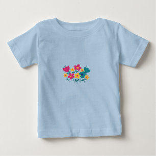 Camiseta De Bebé flor minimalista