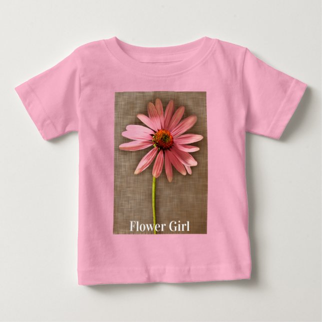 Camiseta De Bebé Flor morada de cono Echinacea purpurea (Anverso)