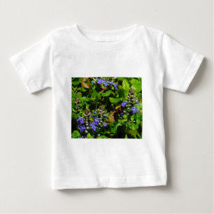 Camiseta De Bebé Flor morada y abeja burbuja