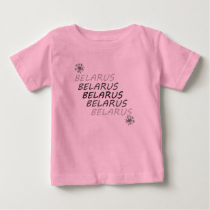 Camiseta De Bebé Flor Nacional de Bielorrusia Centaurea