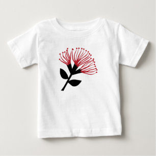 Camiseta De Bebé Flor Pohutukawa, Nueva Zelanda