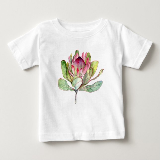 Camiseta De Bebé Flor Protea (Anverso)