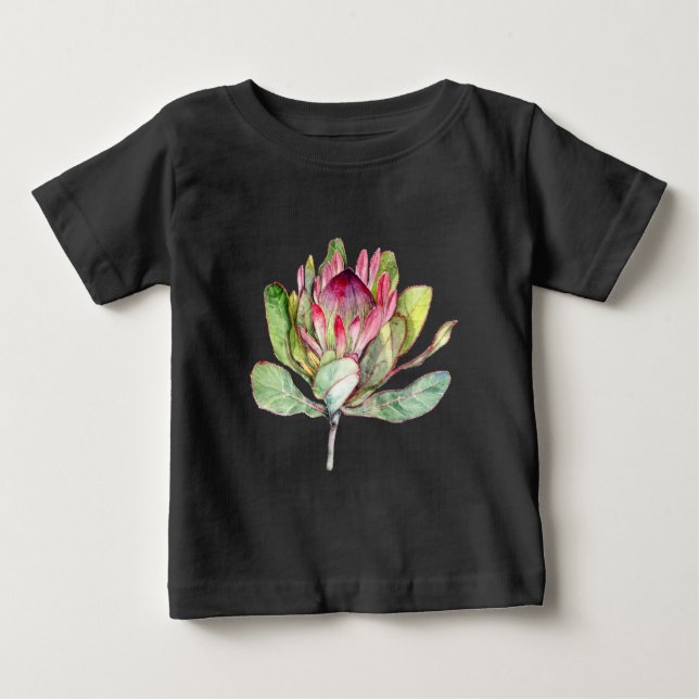 Camiseta De Bebé Flor Protea (Anverso)