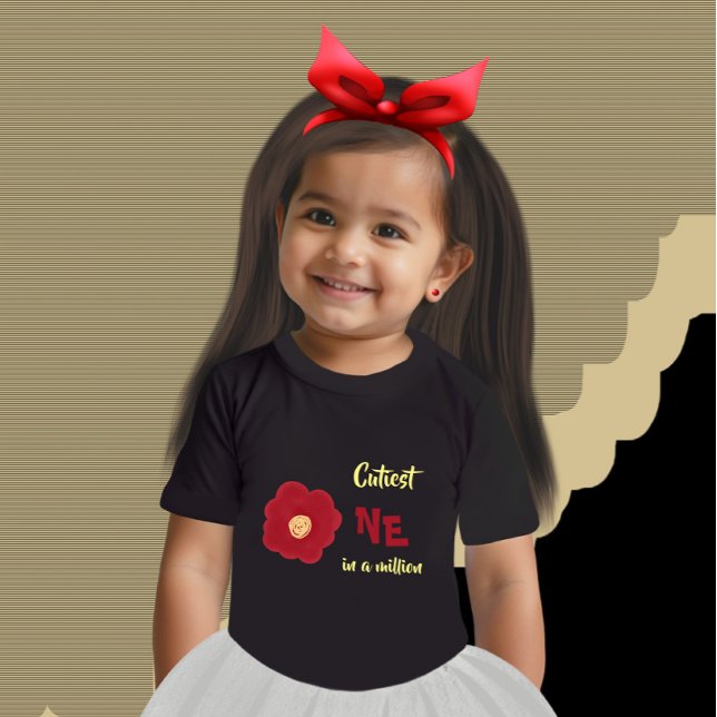 Camiseta De Bebé Flor roja (Subido por el creador)
