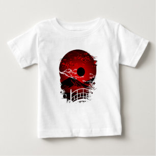 Camiseta De Bebé Flor Roja