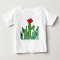 Flor roja en la hierba