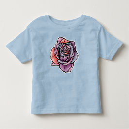 Camiseta De Bebé Flor Rosa de color