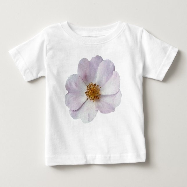 Camiseta De Bebé Flor rosa pequeña (Anverso)