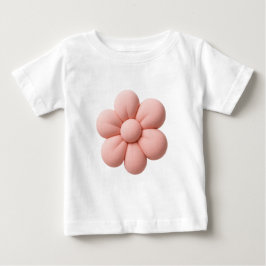 Camiseta De Bebé Flor suave Un toque suave de la naturaleza