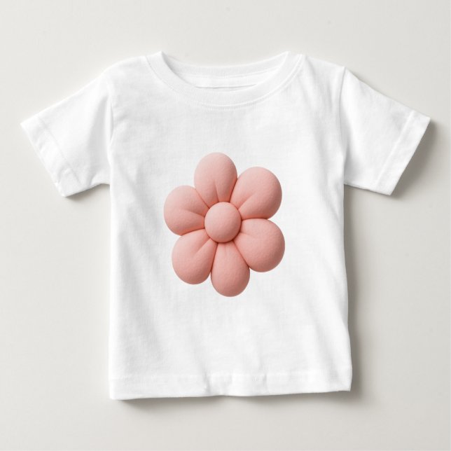 Camiseta De Bebé Flor suave Un toque suave de la naturaleza (Anverso)