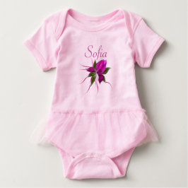 Camiseta De Bebé Flor vectorial personalizada