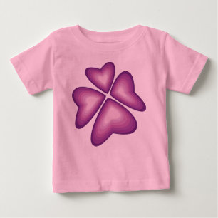 Camiseta De Bebé flor violeta