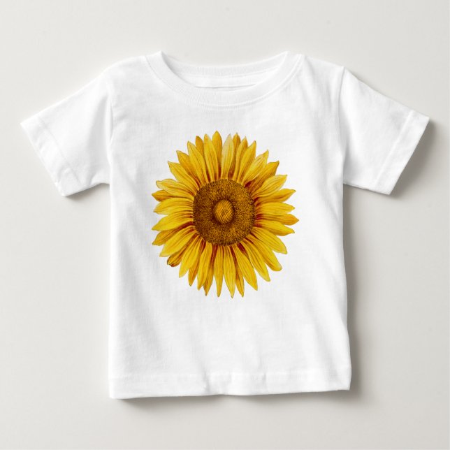 Camiseta De Bebé Flor virgen feliz de girasol (Anverso)