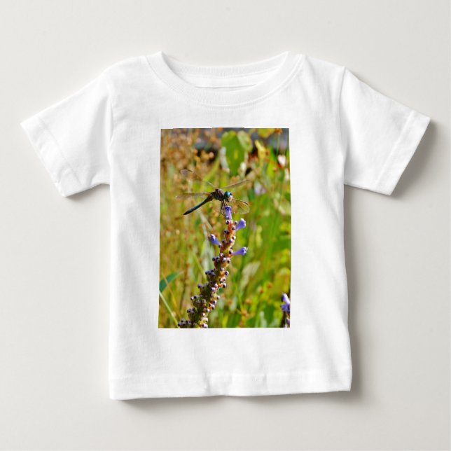 Camiseta De Bebé Flora de lavanda (Anverso)