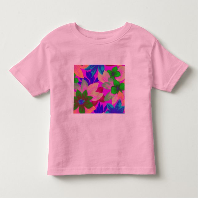 Camiseta De Bebé Floral1i3 (Anverso)